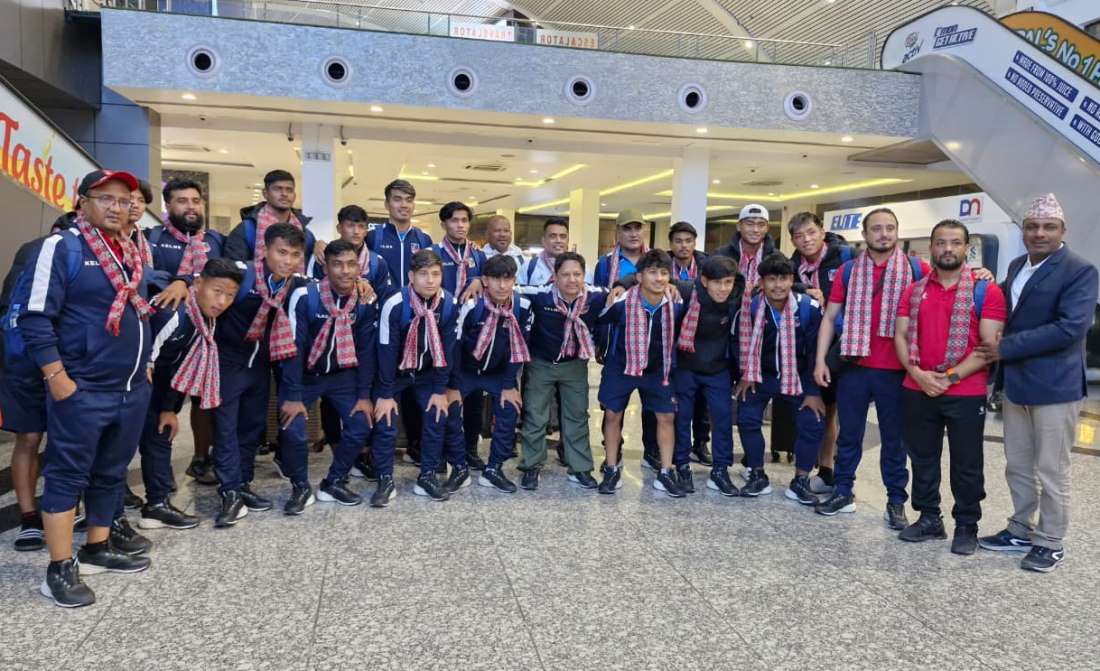 यू-२३ नेपाली राष्ट्रिय फुटबल टोली स्वदेश फर्कियो