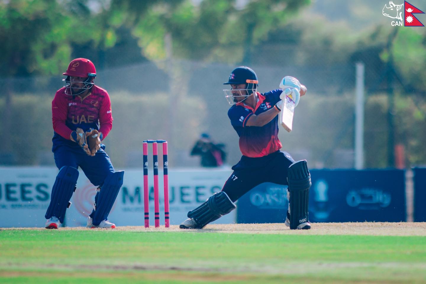 आईसीसी विश्वकप क्रिकेट लिग-२ः कप्तान रोहितको शतकमा यूएईले पायो २३४ रनको लक्ष्य