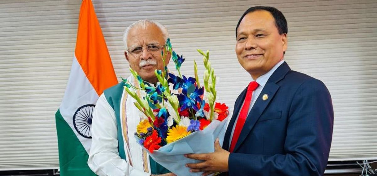 ऊर्जा मन्त्री कुलमान घिसिङ र भारतका विद्युत मन्त्री मनोहरलाल खट्टरबीच भेटवार्ता