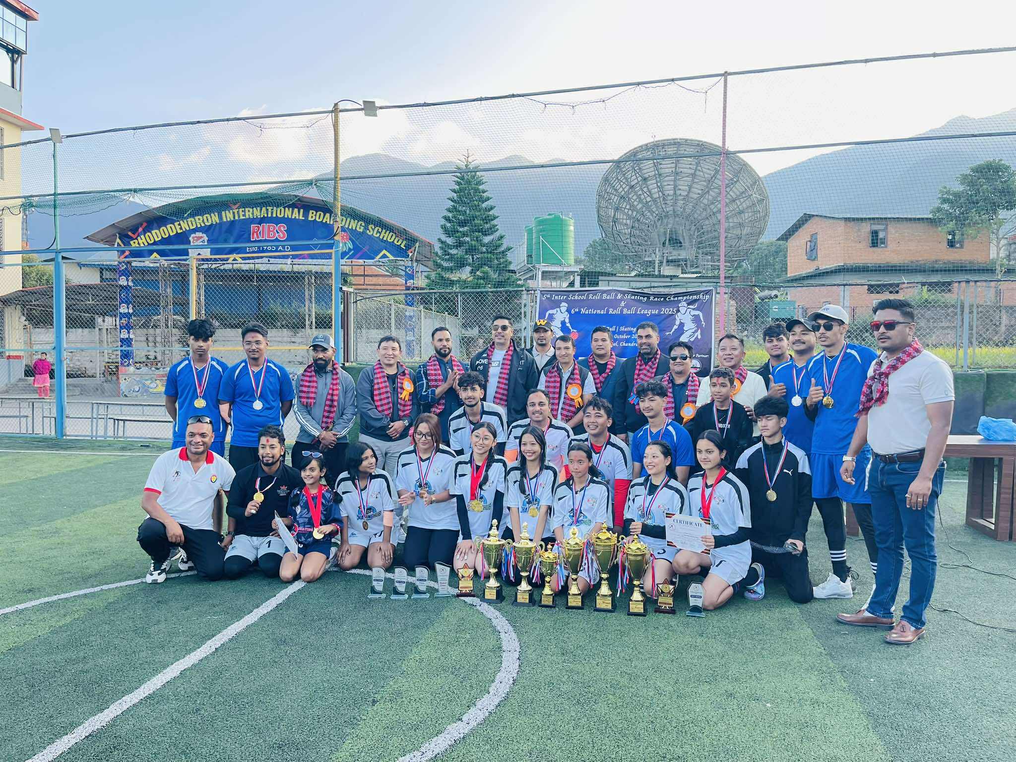 पाँचौं इन्टर स्कुल रोल बल र स्केटिङ्ग रेस च्याम्पियनसीप रिब्स माविमा सम्पन्न