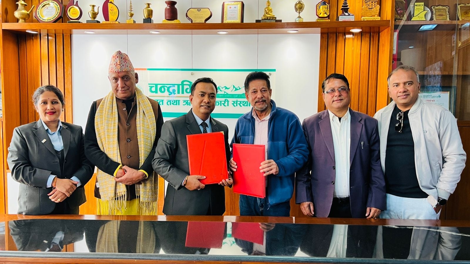 चन्द्रागिरि साकोस र किसान नेटबीच सहमति पत्रमा हस्ताक्षर