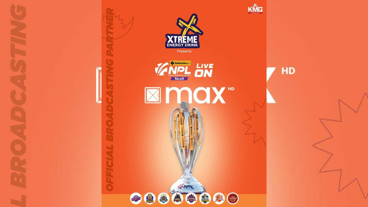 नेपाल प्रिमियर लिग कान्तिपुर म्याक्सबाट प्रत्यक्ष प्रसारण हुने