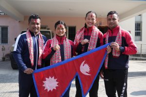 विश्व कराते च्याम्पियनसिपमा भाग लिन इजिप्ट जाने खेलाडीको बिदाइ