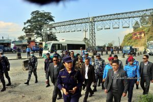 गृहमन्त्री अर्यालद्वारा प्रहरी वृत्त थानकोट र प्रहरी प्रभाग नागढुङ्गाको निरीक्षण (फोटो फिचर)