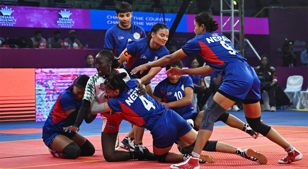 महिला कबड्डी विश्वकपः नेपालको तेस्रो जित