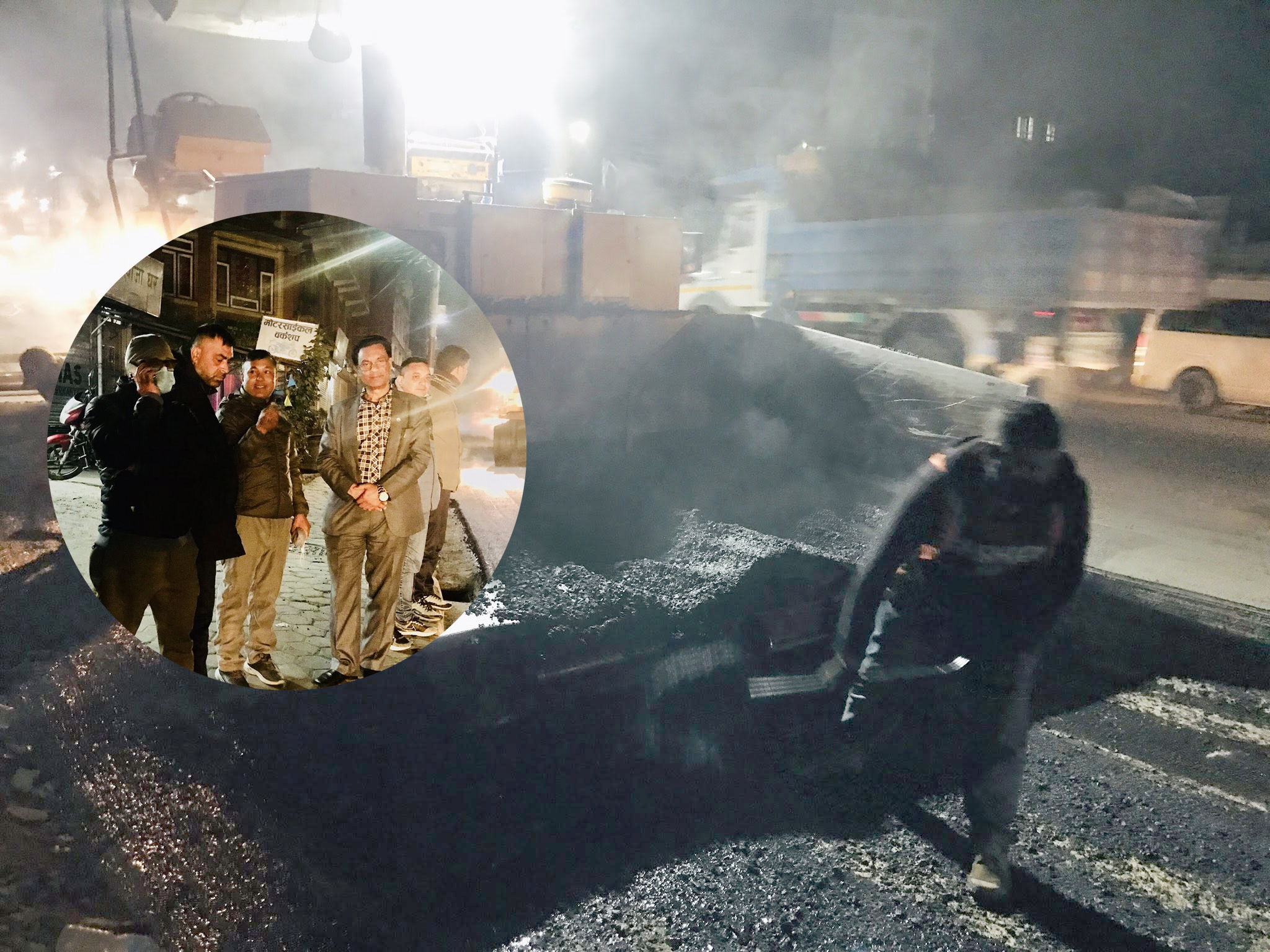 दिनको समयमा कलंकी-नागढुङ्गा सडक कालोपत्रे गर्दा चन्द्रागिरिबासीले सास्ती व्यहोरेपछि….