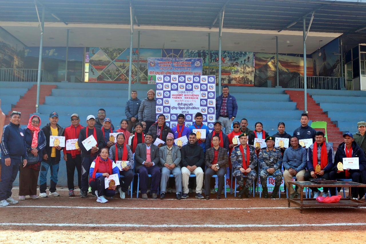 चन्द्रागिरि छैठाैं राष्ट्रपति शिल्ड खेलकुदः ५४ स्वर्ण पदकको विजेता टुंगो, ब्राइट होराइज अग्रस्थानमा