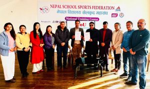 नेपाल विद्यालय खेलकुद महासंघ र अपेनबीच समझदारीपत्रमा हस्ताक्षर