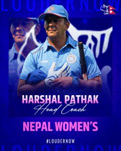 नेपाली महिला क्रिकेट टोलीको मुख्य प्रशिक्षकमा हर्शल जयन्त पाठक