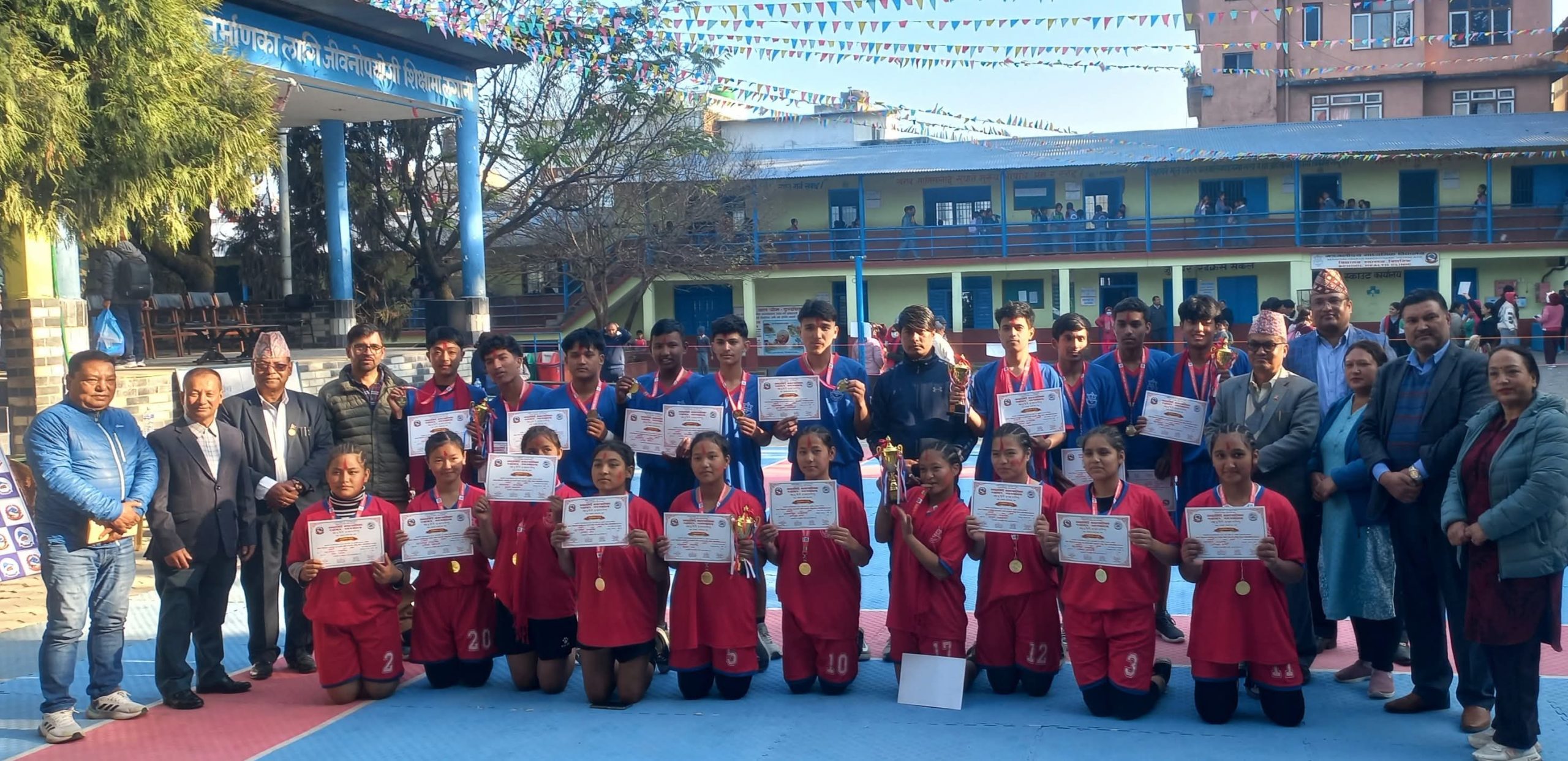 चन्द्रागिरि छैठाैं राष्ट्रपति शिल्ड खेलकुदः चाैथो दिनको खेल सकिँदा १७ विद्यालयले जिते स्वर्ण (सूचीसहित)