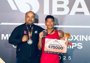 विश्व बक्सिङ च्याम्पियनसिपमा चन्द्रलाई ऐतिहासिक कास्य