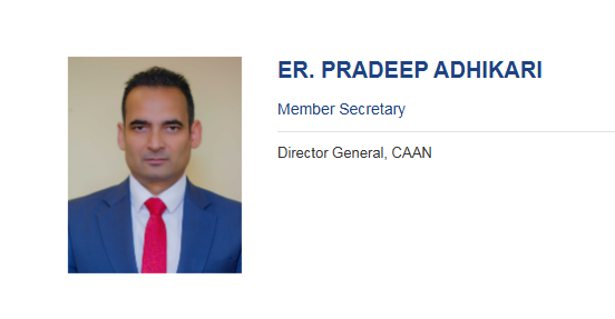 नागरिक उड्डयन प्राधिकरणका महानिर्देशक प्रदीप अधिकारी र पूर्व महानिर्देशक भण्डारी पक्राउ