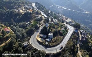 नागढुङ्गादेखि पिपलामोडसम्मको सडक कालोपत्र गर्ने काम शुरू