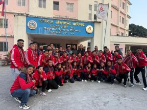 कराते खेलाडीको बिदाइ