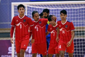 साफ पुरुष फुटसल च्याम्पियनसिपः नेपालको दोश्रो हार, माल्दिभ्स २-१ ले विजयी