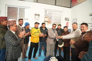 चन्द्रागिरिमा भित्रियो फेन्सिङ खेल, नगरप्रमुख गिरीको उपस्थितिमा खेल सामाग्री हस्तान्तरण (फोटो फिचर)