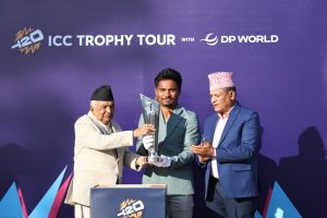 टी-२० विश्वकपको ट्रफी नेपाल आउनु गौरवपूर्ण क्षण : राष्ट्रपति रामचन्द्र पौडेल