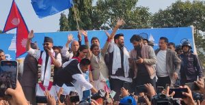 रास्वपा प्रवेश गरे अमरेश सिंह, रवि र बालेनले गरे स्वागत