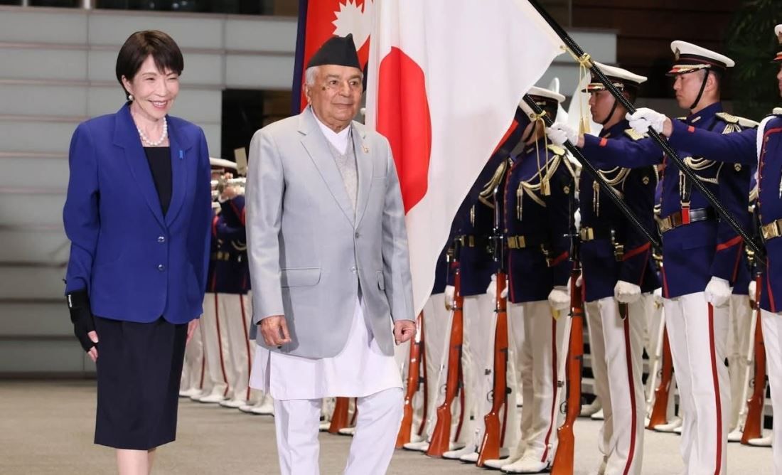 राष्ट्रपति रामचन्द्र पौडेललाई ‘गार्ड अफ अनर’