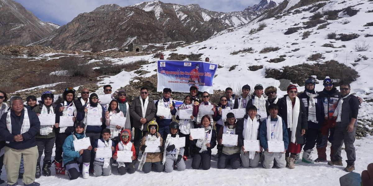 पाँचौँ राष्ट्रिय स्की प्रतियोगिता सम्पन्न