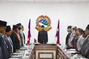 नवनियुक्त प्रधानमन्त्री शाहले गरे पदभार ग्रहण