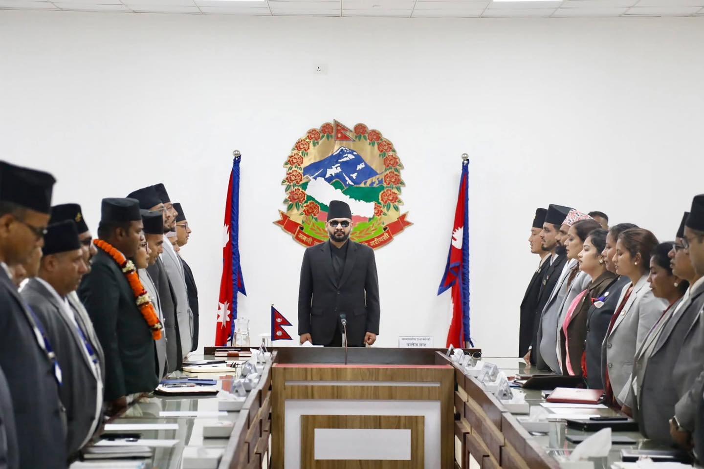 नवनियुक्त प्रधानमन्त्री शाहले गरे पदभार ग्रहण