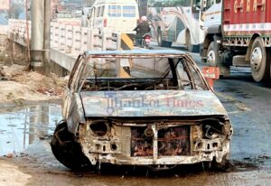 बल्खु पुलमा कार जलाएको आरोपमा थानकोटबाट दुई जना पक्राउ