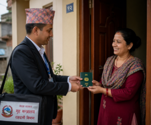 काठमाडौंमा पनि अब घरमै राहदानी पुर्‍याइने