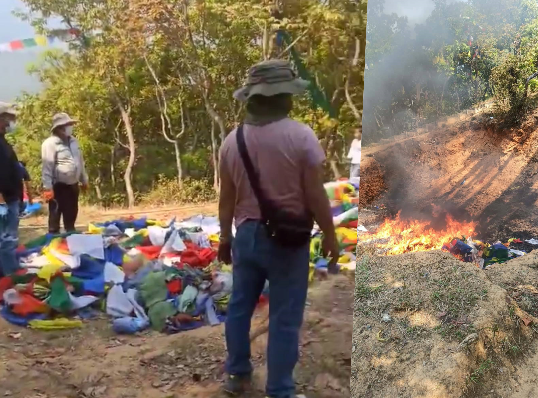 जथाभावी फोहोर जलाएको दक्षिणकाली नगर प्रहरी बलले फेला पारेपछि