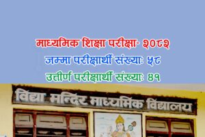 एसइई-२०८२: पुरानो नैकापस्थित विद्यामन्दिर माविका ५८ मध्ये ४१ जना विद्यार्थी उत्तीर्ण
