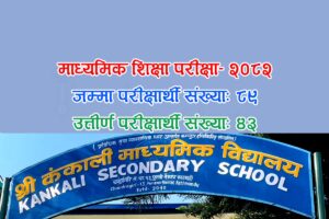 एसइई-२०८२: कंकाली माविका ८९ मध्ये ४३ जना विद्यार्थी उत्तीर्ण, आभाषलाई ४ जीपीए प्राप्त