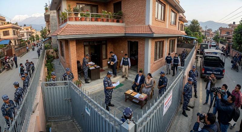 बागमतीका मुख्यमन्त्री इन्द्रबहादुर बानियाँको निर्माणसम्बन्धी कार्यालयमा छापा