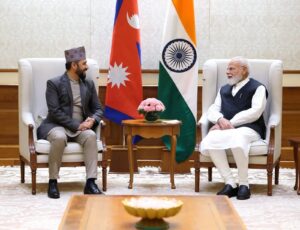 भारतीय प्रधानमन्त्री मोदी र रास्वपा सभापति रवि लामिछानेबीच भेटवार्ता