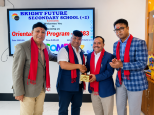 ब्राइट फ्युचरका नवआगतन्तुक विद्यार्थीहरूका लागि अभिमुखीकरण कार्यक्रम सम्पन्न