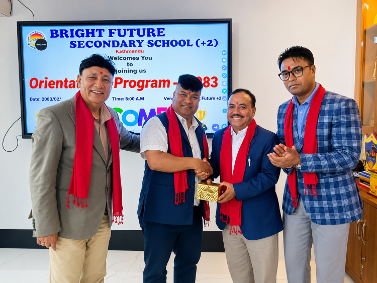 ब्राइट फ्युचरका नवआगतन्तुक विद्यार्थीहरूका लागि अभिमुखीकरण कार्यक्रम सम्पन्न