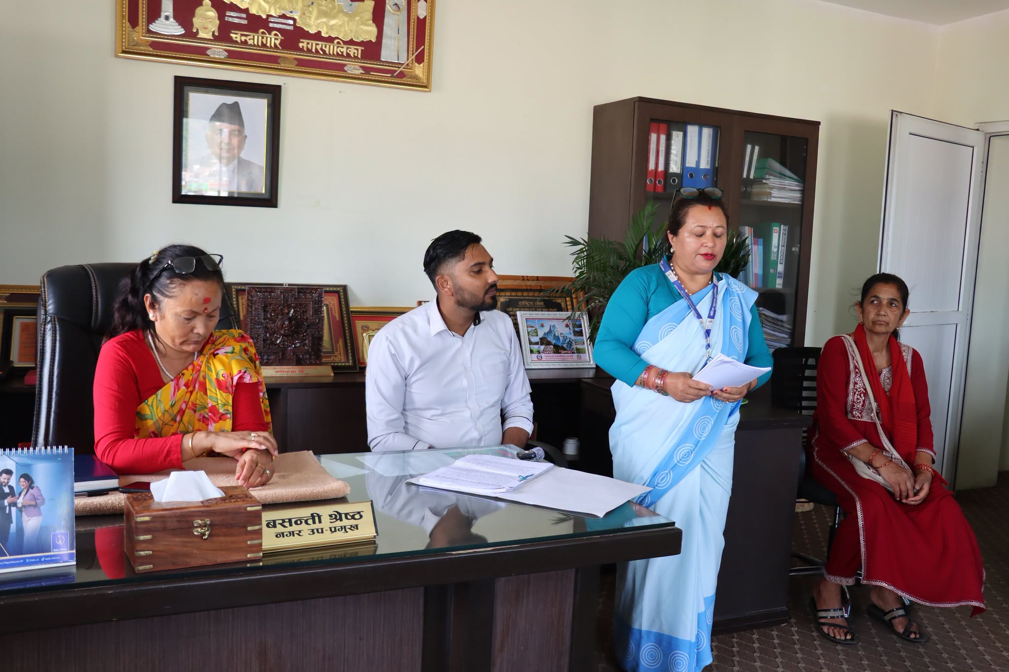 चन्द्रागिरि नगरको निर्यणविरुद्ध मातातिर्थका ५ सय जना स्थानीयको हस्ताक्षर