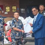 भोटेकोशी बाढीः चन्द्रागिरि नगरद्वारा उद्धार तथा औषधीजन्य सामाग्री हस्तान्तरण