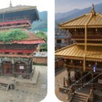थानकोट महालक्ष्मी मन्दिर जिर्णोद्धार आजदेखि, झिंगटी हटाएर सुनाैलो धातुले छाना छाइने