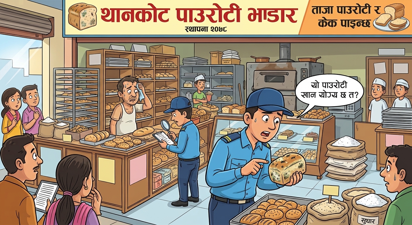 चन्द्रागिरिको पपुलर पफ तथा पाउरोटी उद्योगमा विभागको अनुगमन, नियमित सरसफाइ गर्न निर्देशन